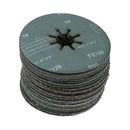 115mm Fibre Zirconium Sanding Discs Mixed Grit For 4-1/2” backing Pads
