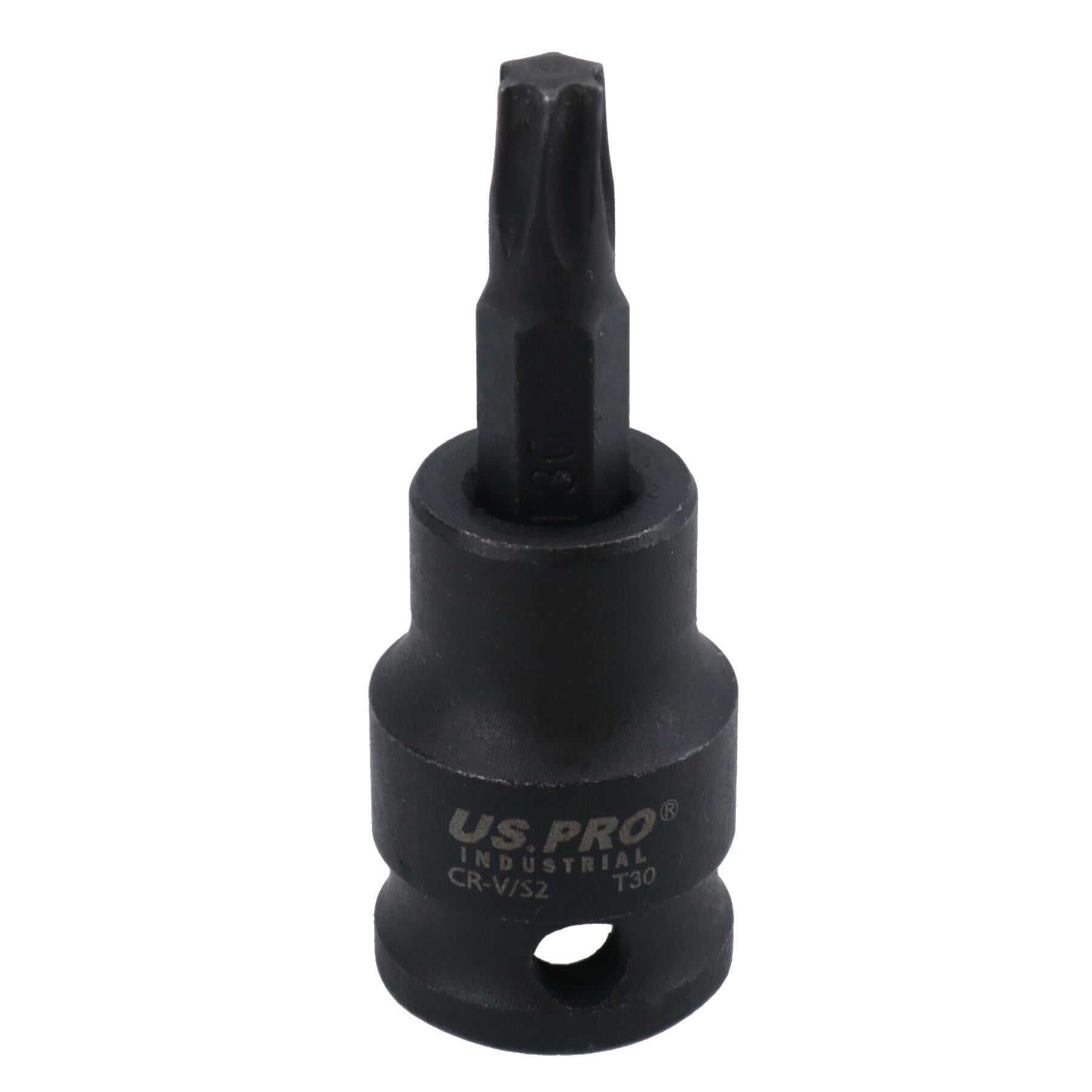 Torx Star Impact flache, kurze Bit-Steckschlüssel T10–T60, einzeln, 3/8 Zoll Dr.