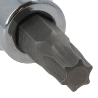 T45 Male Torx Bit Star Socket 3/8" Drive Standard Internal Chrome Vanadium Steel
