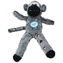 Super Plush Soft Spotty Sock Monkey Dog Toy With Squeak7x9x30cm