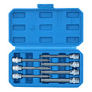 7pc 3/8" Drive Ball Ended Metric Extra Long Allen Hex Keys 3 - 10mm Bit Sockets