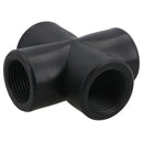 Polypropylene PP 3/4in BSP Female Threaded Cross Way Tee Piece 4 Way