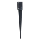 Fence Post Holder Support Drive In Spike Grey 75mm x 75mm x 750mm