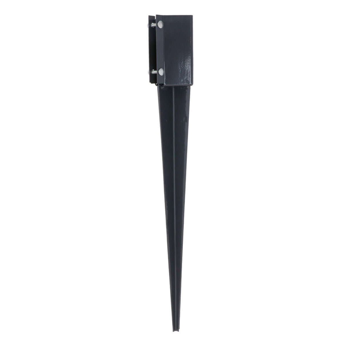 Fence Post Holder Support Drive In Spike Grey 75mm x 75mm x 750mm