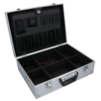 Aluminium Tool Case Box Storage Holder Organiser With Handle + Shoulder Strap