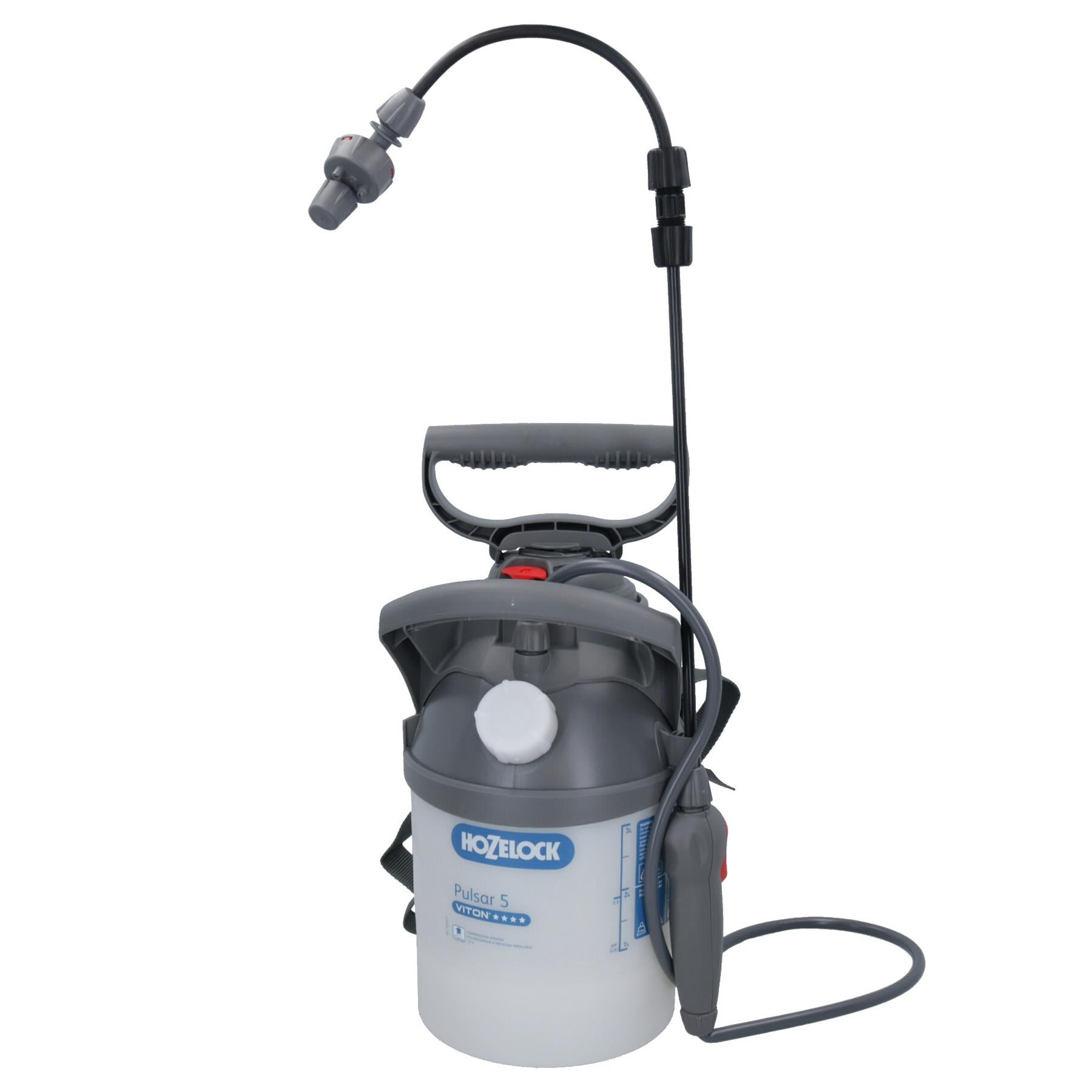 Hozelock Pulsar Viton 5 Ltr Garten Druckpumpe Sprüher + Lanze flüssige Chemikalien