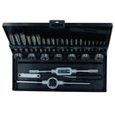 32-teiliger HSS-Gewindebohrer- und Schneideisensatz, metrisch, M3 – M12, 1./2./Plug-Finish, TE174