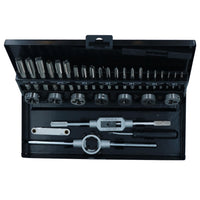32-teiliger HSS-Gewindebohrer- und Schneideisensatz, metrisch, M3 – M12, 1./2./Plug-Finish, TE174