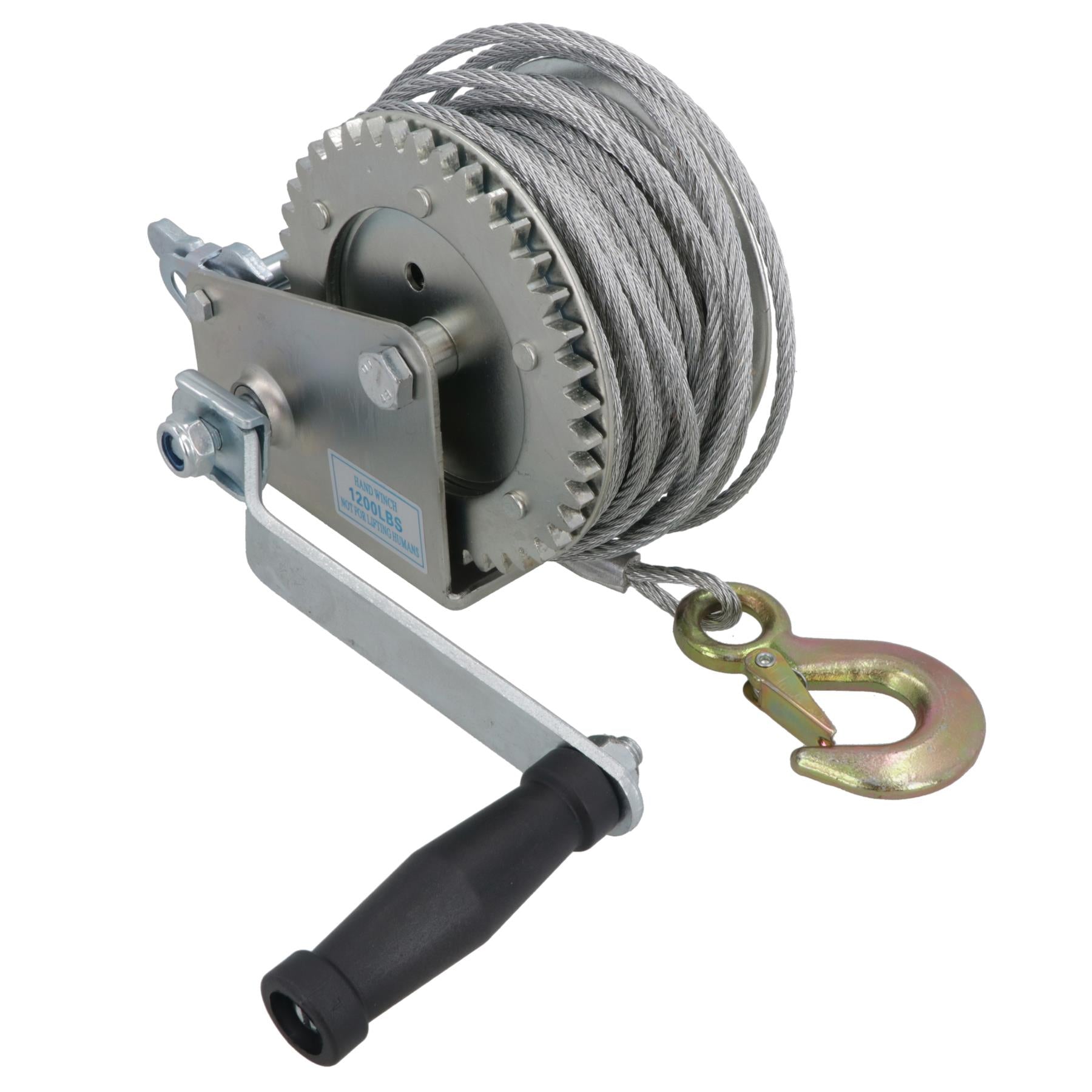 Handseilwinde für Boot/Autoanhänger, 1200 lb, komplett mit 20 m Kabel, TE141