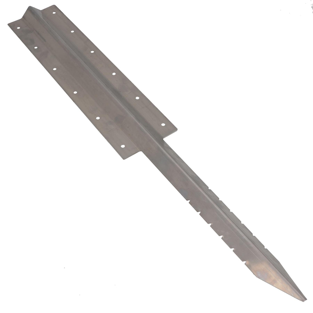 Garden Triple Sleeper Straight Support Spike Stake Stainless Steel 930mm