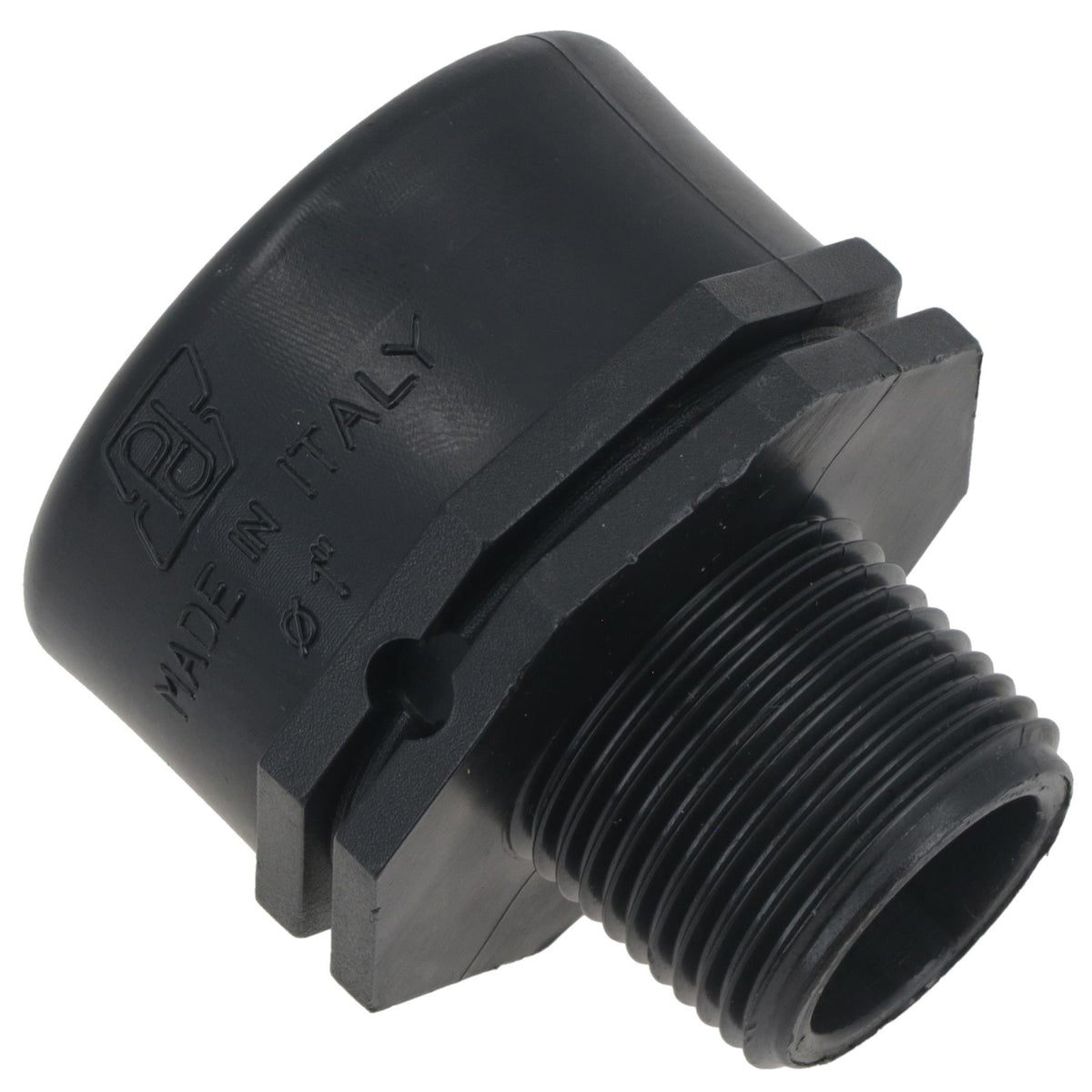 Polypropylene PP Threaded Reducing Socket Female – Male 1in – 3/4in BSP