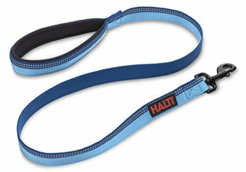 Large Blue Halti Dog Walking Lead Leash Durable Reflective Neoprene Padded