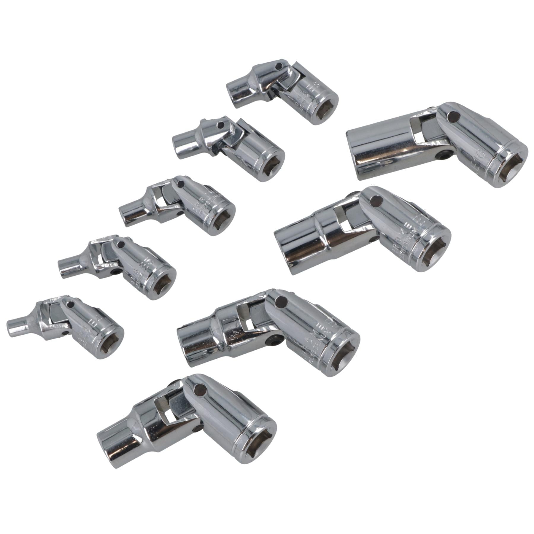 1/4" + 3/8" Drive E Female Torx Star Sockets on Wobble Universal Joint E4 - E16