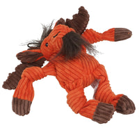Small Moose Knottie Plush Durable Multi Squeaky Dog Puppy Toy 10x12x21cm