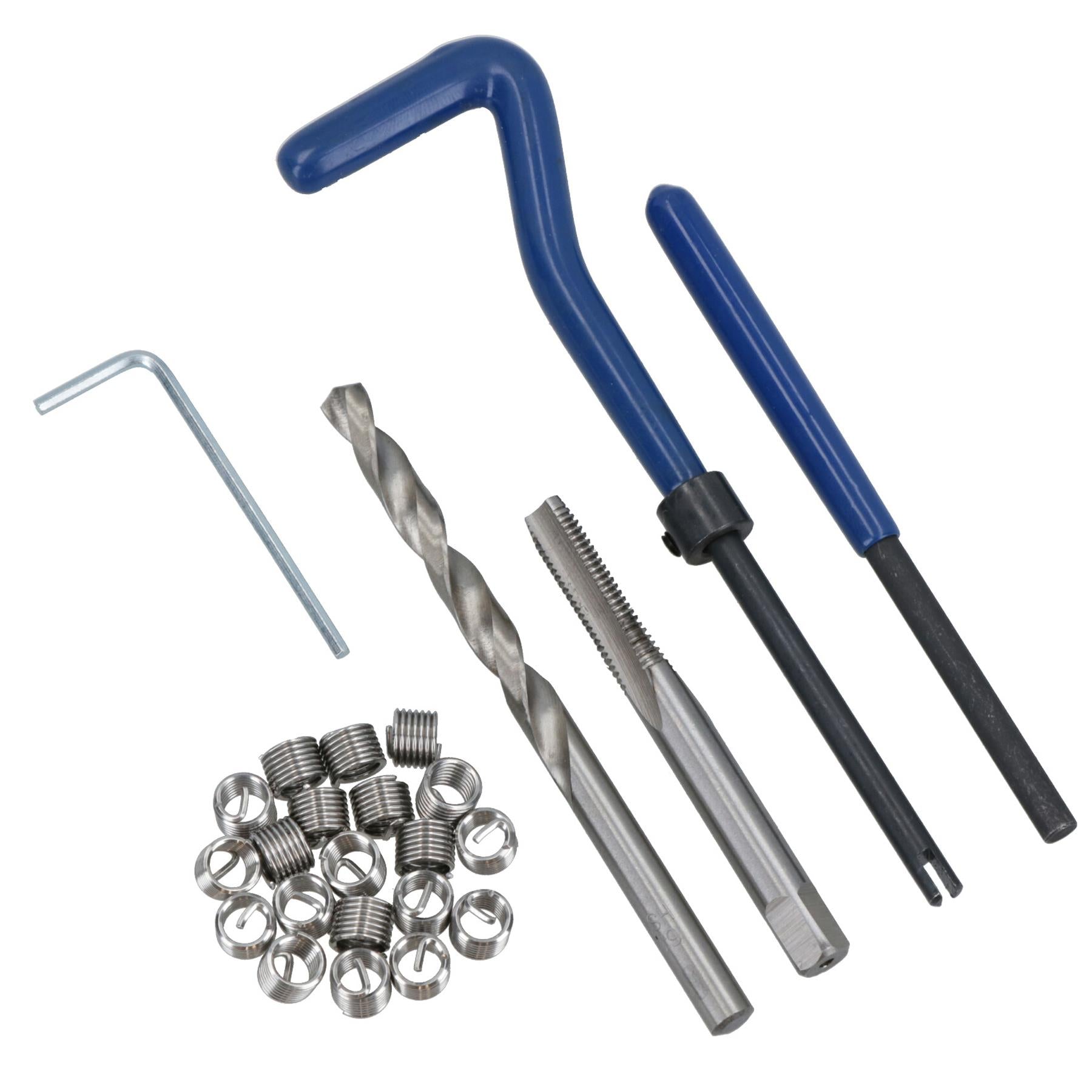 M6 x 1.0mm Metric Thread Repair Kit Helicoil Set for Damaged Threads 25pc