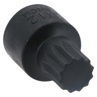 Douilles à embouts cannelés triples carrés Stubby Impact M4 – M12 MT14 – MT18, lot de 9 pièces