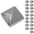 Metal Fence Post Caps for Fence Posts 100mm x 100mm Protector Cover Silver