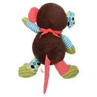 Jouet en peluche pour chien Rainbow Sonny &amp; Mitchel Monkey avec couinement