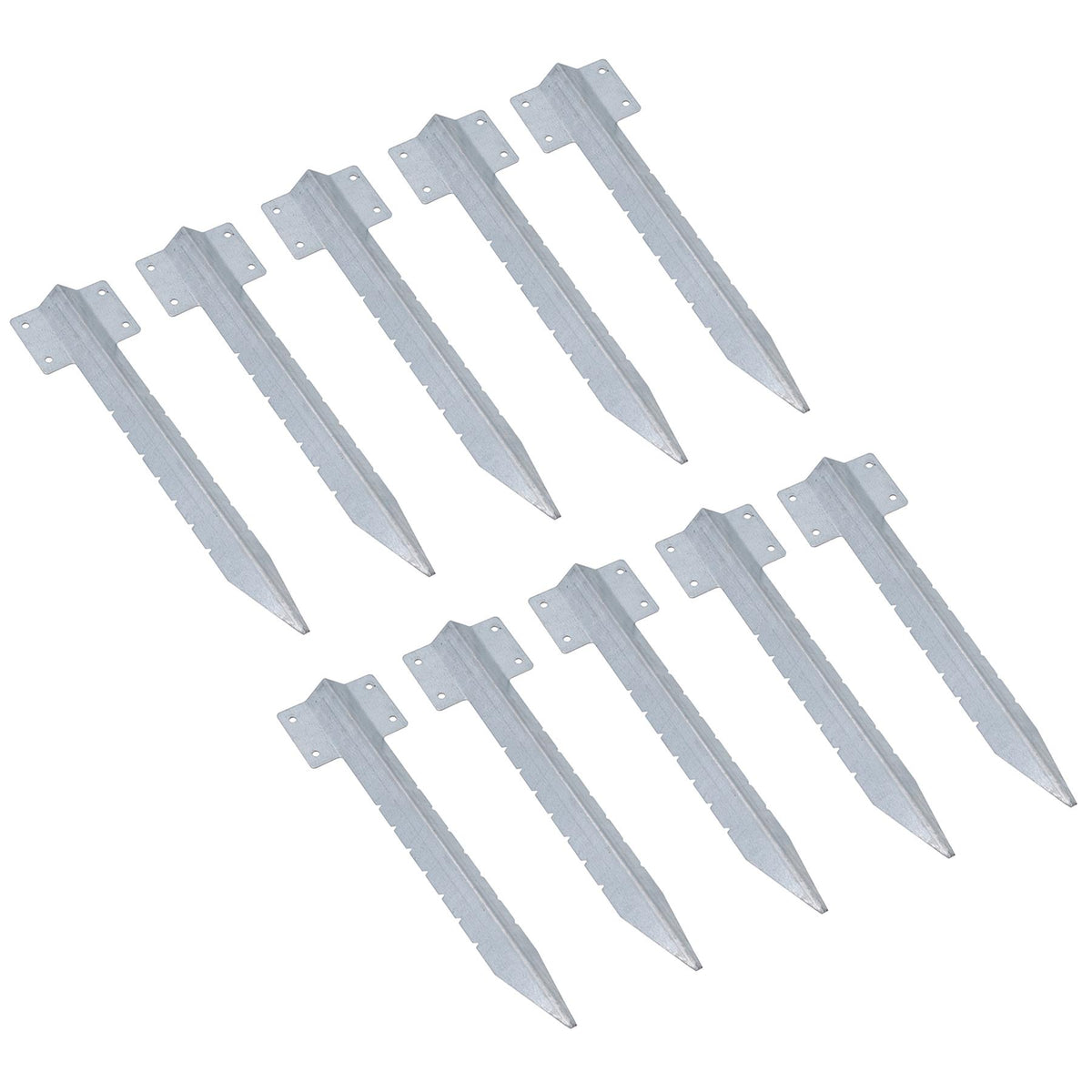 Garden Single Sleeper Straight Support Spike Stake Galvanised 440mm