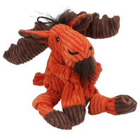 Small Moose Knottie Plush Durable Multi Squeaky Dog Puppy Toy 10x12x21cm