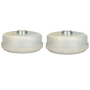 2 x Trailer Brake Drums for Knott 200x50 Brake Shoes 139.7mm 5.5" PCD 4 Stud