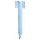 Garden Single Sleeper Straight Support Spike Stake Galvanised 440mm