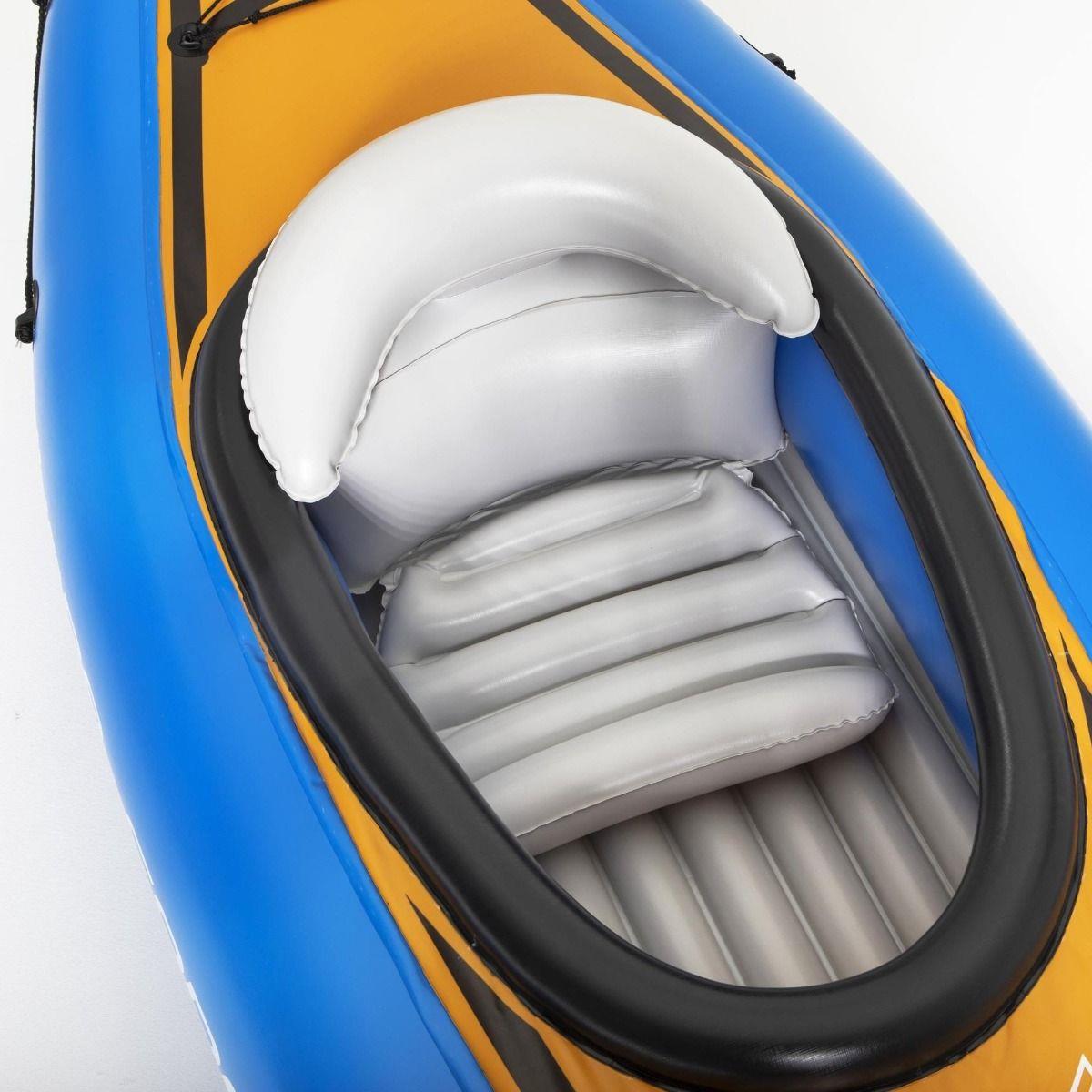 Upgraded Cove Champion Inflatable Kayak with Sports Paddle Canoe Boat Single