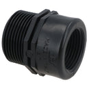 Polypropylene PP Threaded Reducing Socket Male – Female 1-1/4in – 1in BSP