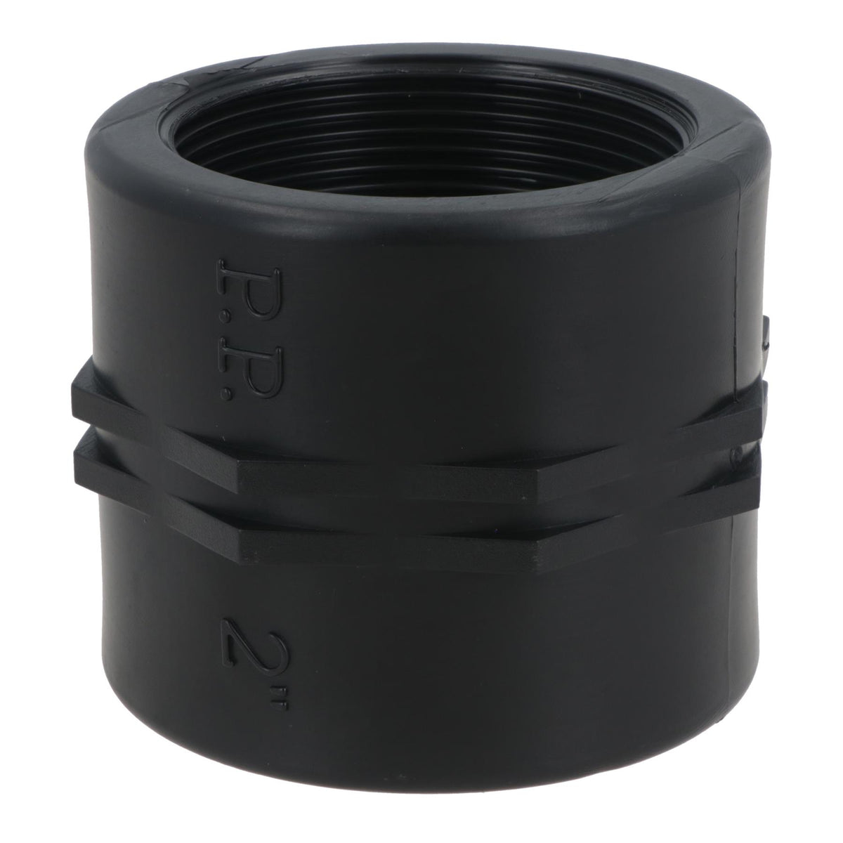 Polypropylene PP Female Threaded Pipe Fitting Sockets 2in – 2in BSP