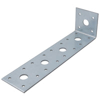 Heavy Duty Angle Bracket Fastening Plate Galvanised Steel 200 x 50 x 50mm