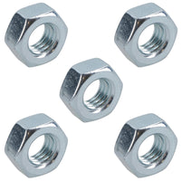 M6 x 1.0mm Hex Full Nut Fastener Hexagonal Metric Nuts Grade 8 Zinc Plated