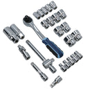 3/8in Drive Shallow Metric Socket And Accessory Set 6mm – 24mm 26pc