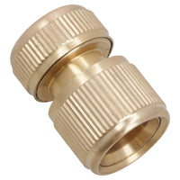 Brass Hose End Connector For 1/2in Garden Pipe Quick Release For Taps / Sprayers