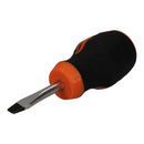 6mm x 38mm Slotted Flat Headed Screwdriver with Magnetic Tip Rubber handle