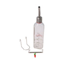 Small Animal Glass 350ml Chew Proof Water Bottle With Water Level Indicator