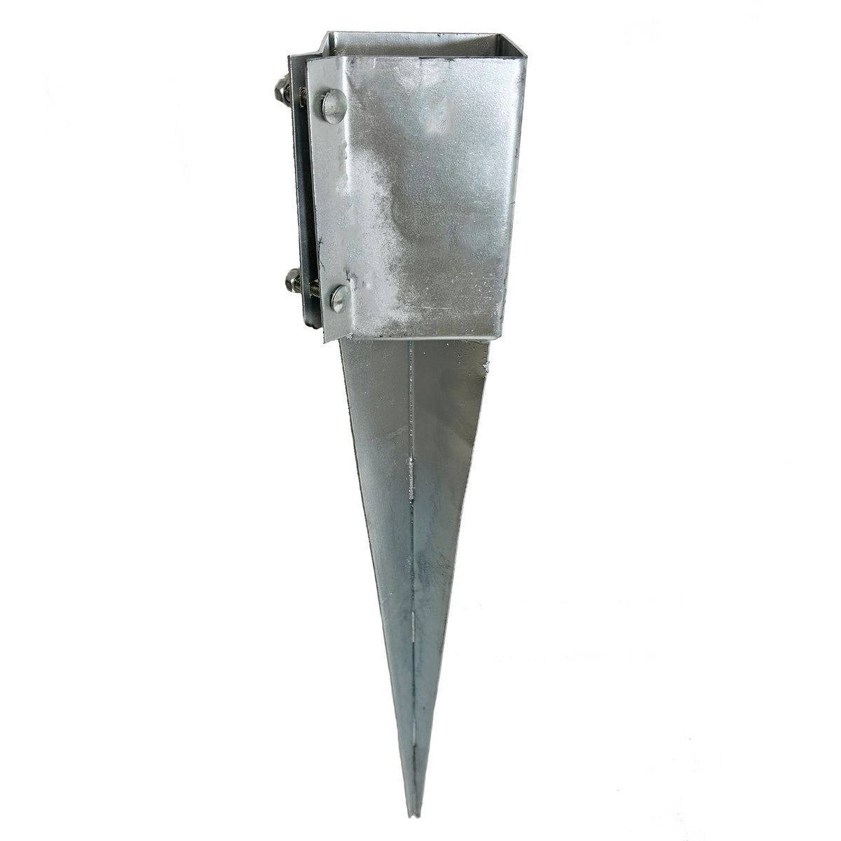 Fence Post Holder Support Drive In Spike Galvanised 100 x 100 x 750mm