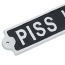 Piss Heads Corner Cast Iron Sign Plaque Wall Door House Garden Bar Pub Yard