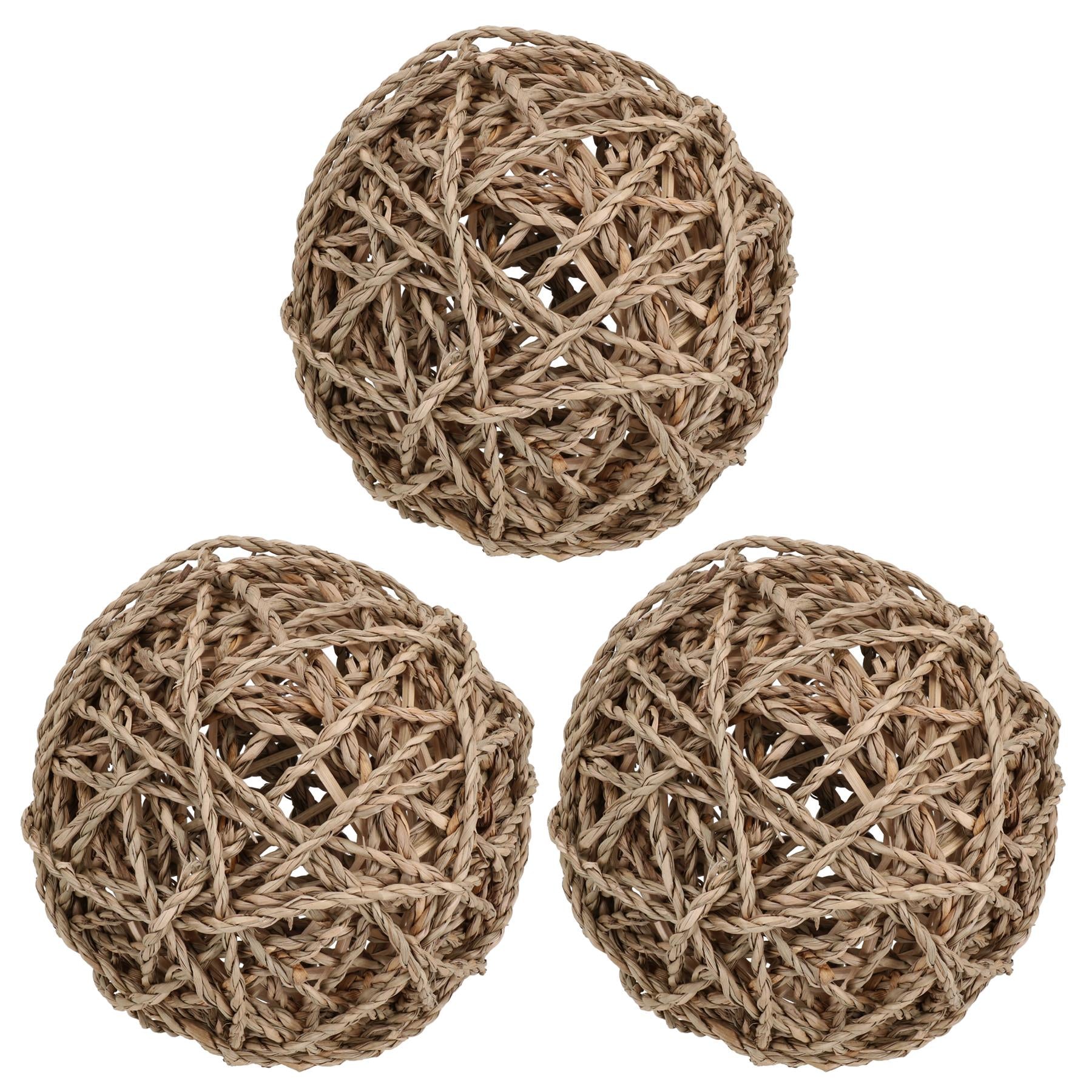 3PK Large Small Animal Rabbit  Guinea Pig Sea Grass Fun Ball  Activity Toy Gift