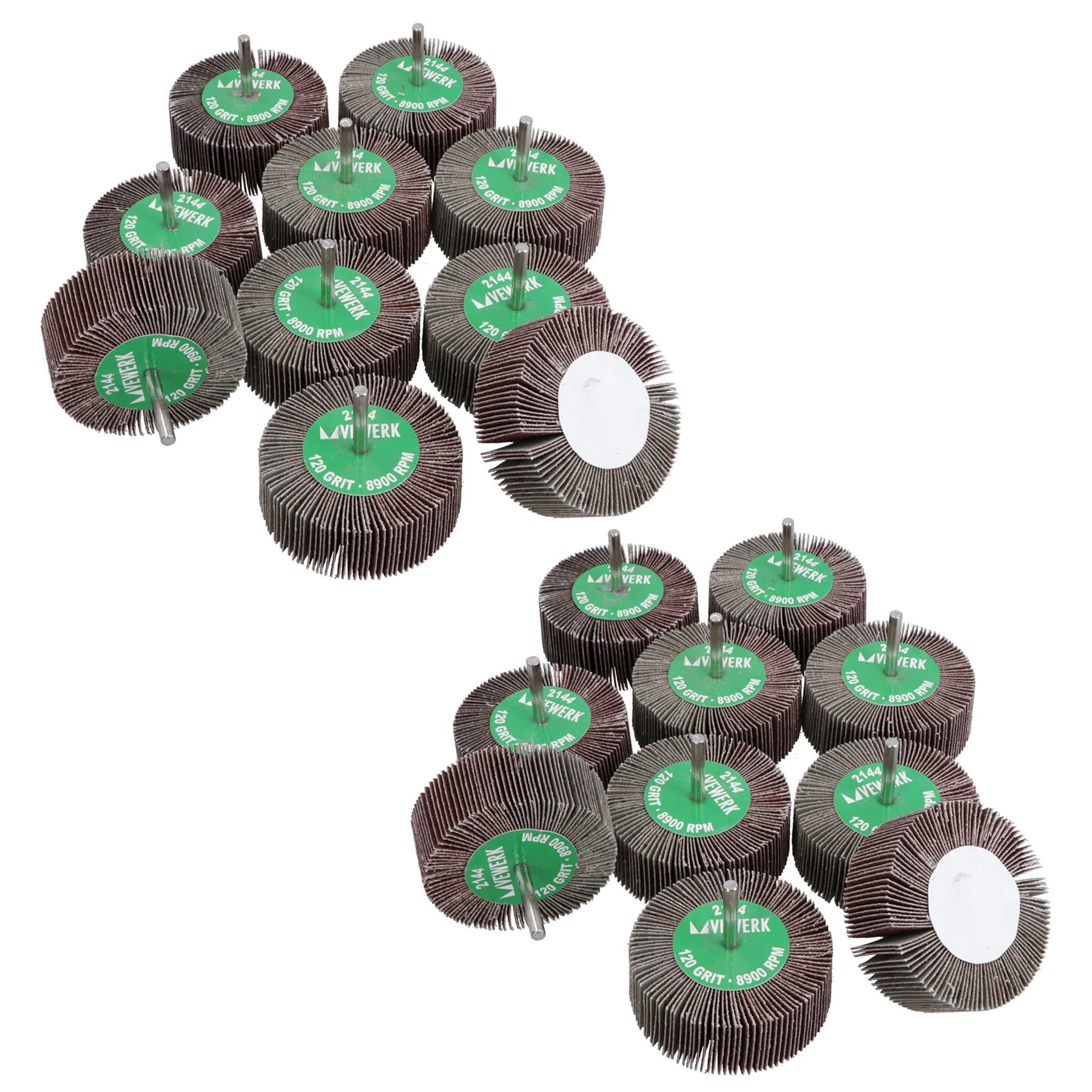 120 Grit 80mm Flap Wheel Disc Abrasive Sanding Pads For Drills Grinders 6mm Shank