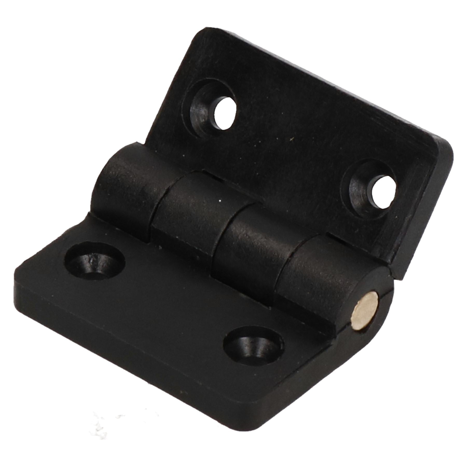 Black Reinforced Nylon Plastic Hinge 40x48mm Italian Made Industrial Quality