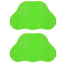 2PK Green Interactive Dog Slow Lick Mat With Suction Cups Food Accessories
