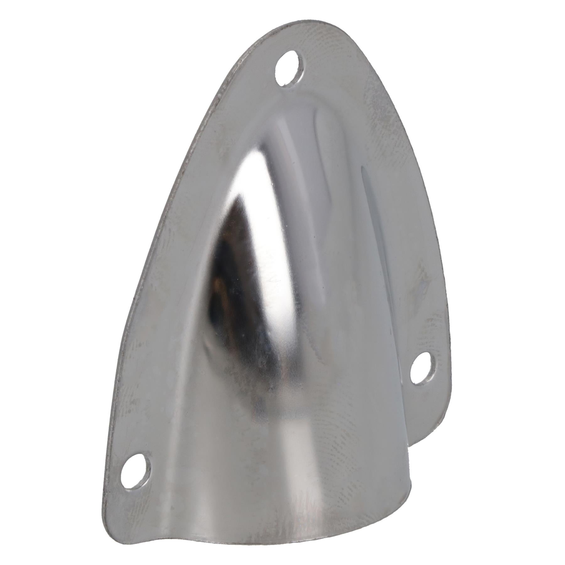 Couvercle de drain de grille d'aération en forme de coquille en acier inoxydable poli 45 mm