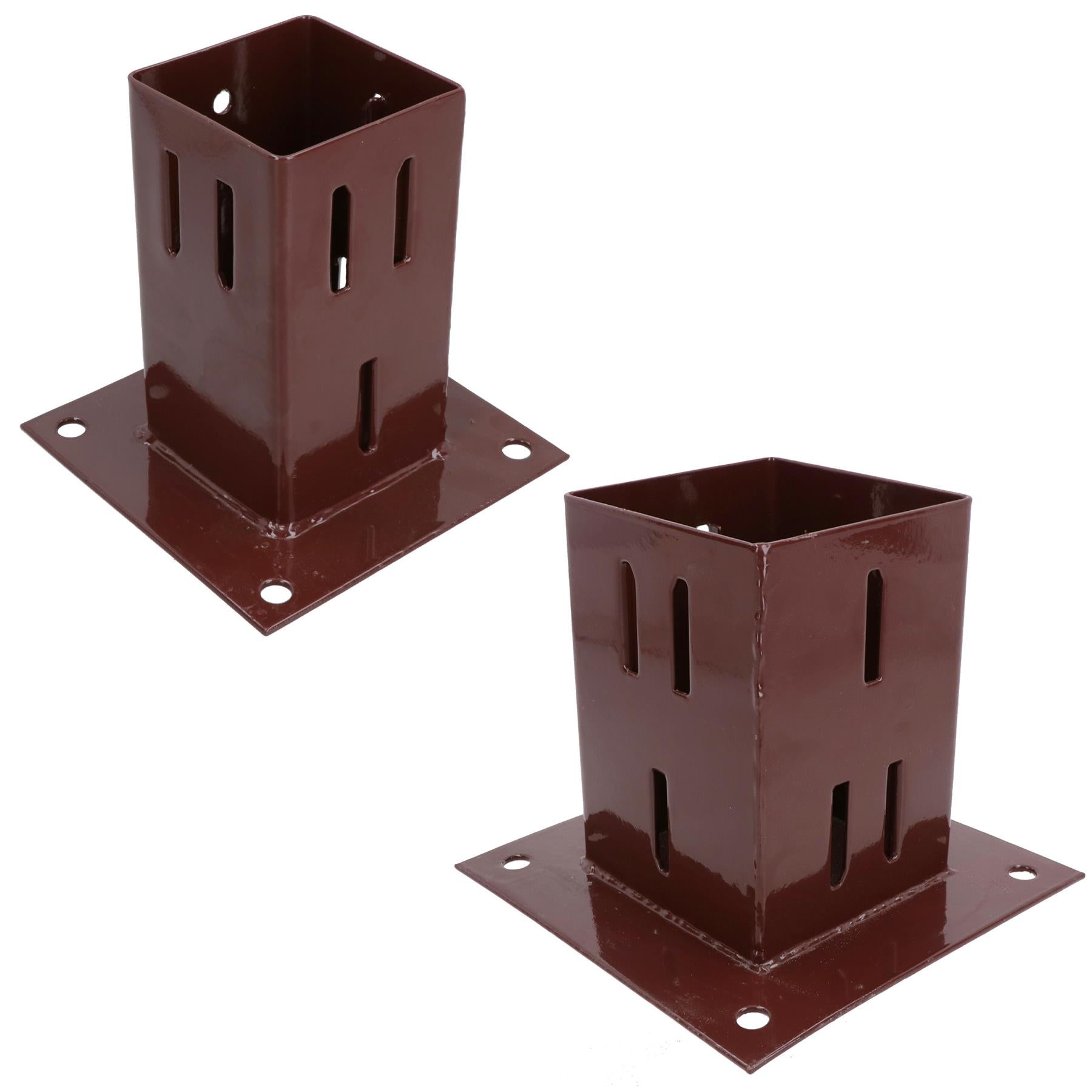 Easy Grip Fence Post Bolt Down Shoe Holder Support Clamp 75mm or 100mm