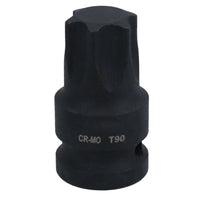 1/2in Drive Male Torx Star Impacted Impact Shallow Stubby Socket T55 – T100