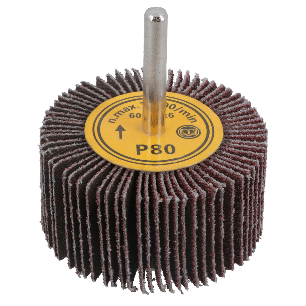 60mm 80 Grit Abrasive Flap Wheel Discs Sanding Rust Removal 6mm Shank