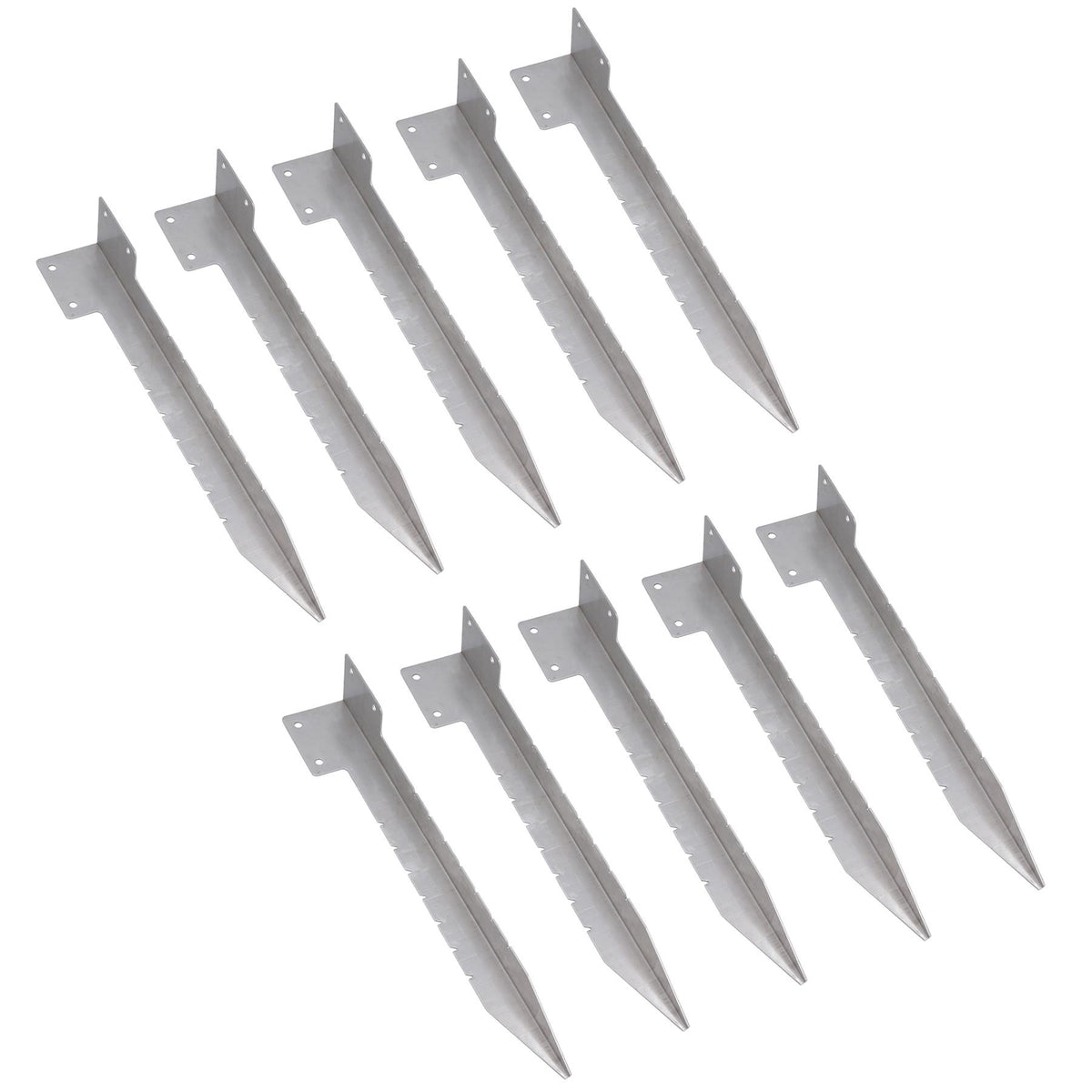 Garden Sleeper Single Corner Support Stainless Steel Stake Spike 440mm