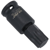 Torx Star Impact flache, kurze Bit-Steckschlüssel T10–T60, einzeln, 3/8 Zoll Dr.