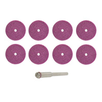 9pc Rotary Grinding Sanding De-Burring Wheel Set 20mm Wide 3.17mm Mandrel