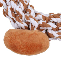 Jouet en peluche couinant en forme de renne pour chien, cadeau de Noël