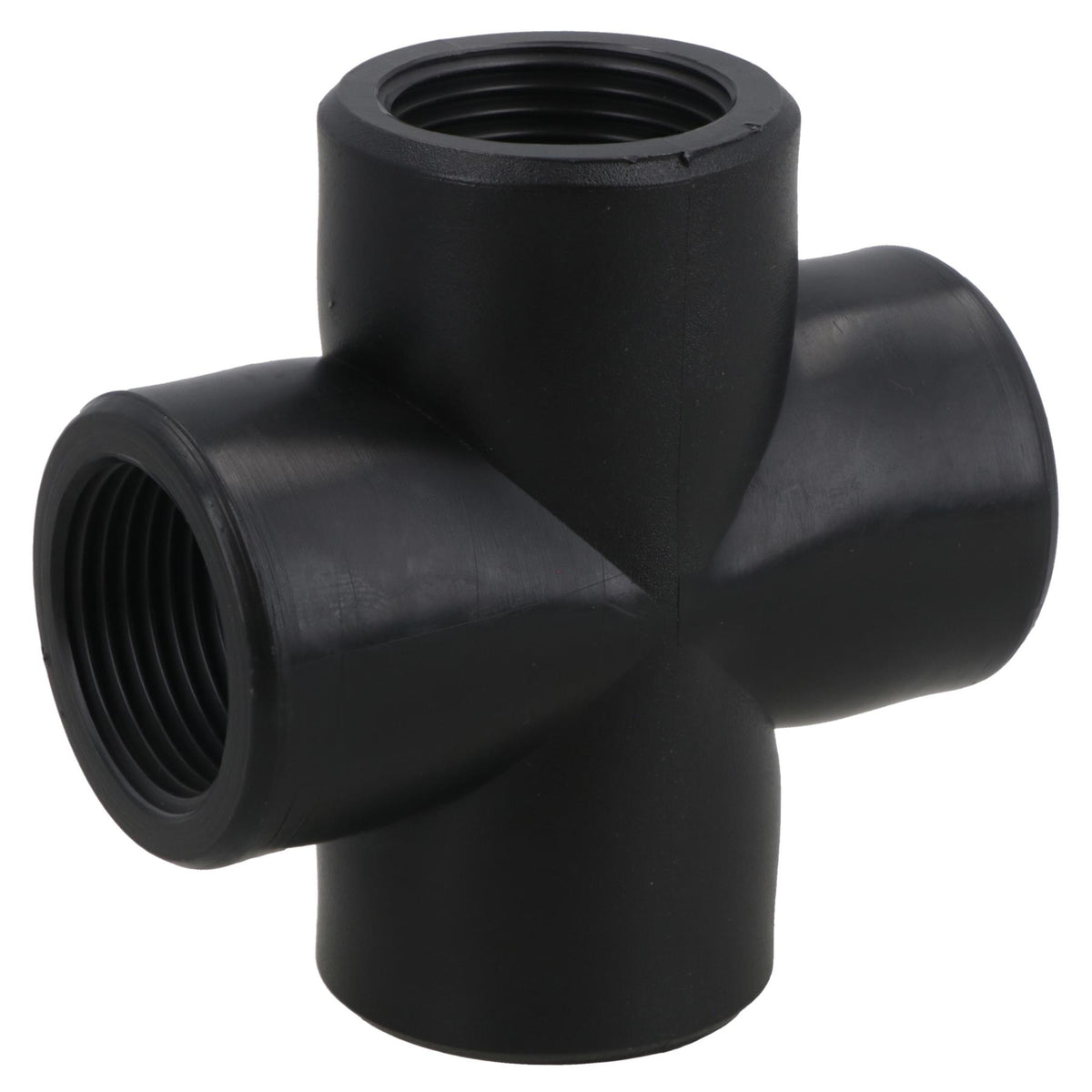 Polypropylene PP 3/4in BSP Female Threaded Cross Way Tee Piece 4 Way